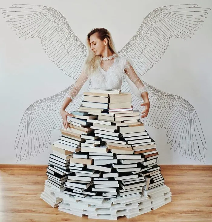 Book-Lover Turns Her Massive Library Into Art, And Her 140k Instagram Followers Approve