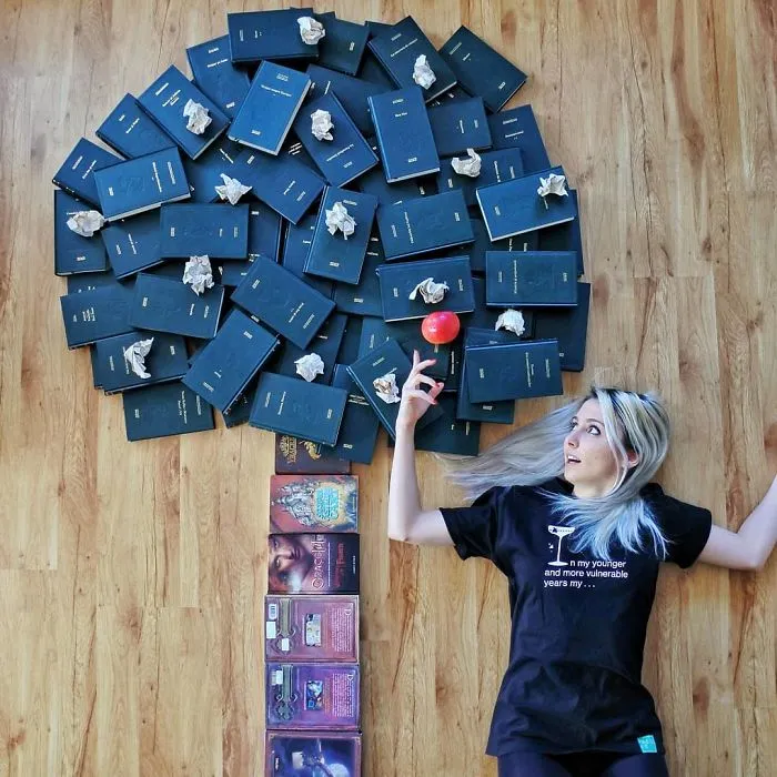 Book-Lover Turns Her Massive Library Into Art, And Her 140k Instagram Followers Approve