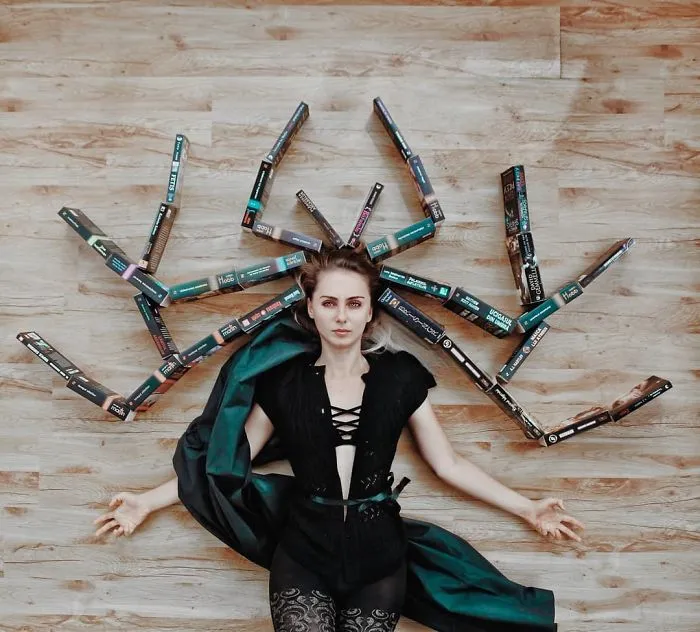 Book-Lover Turns Her Massive Library Into Art, And Her 140k Instagram Followers Approve