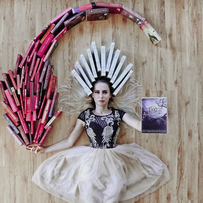 Book-Lover Turns Her Massive Library Into Art, And Her 140k Instagram Followers Approve