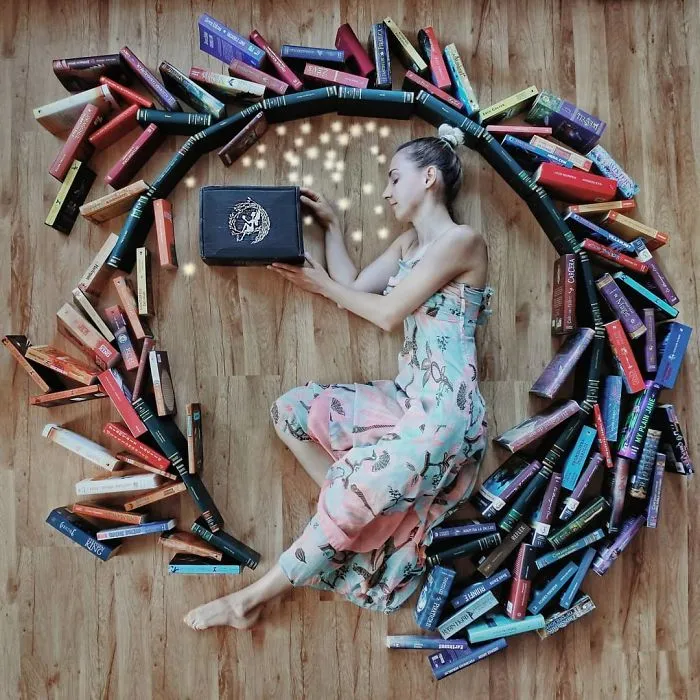 Book-Lover Turns Her Massive Library Into Art, And Her 140k Instagram Followers Approve