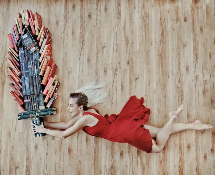 Book-Lover Turns Her Massive Library Into Art, And Her 140k Instagram Followers Approve