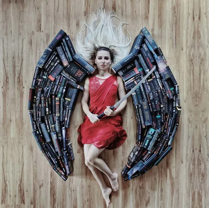 Book-Lover Turns Her Massive Library Into Art, And Her 140k Instagram Followers Approve