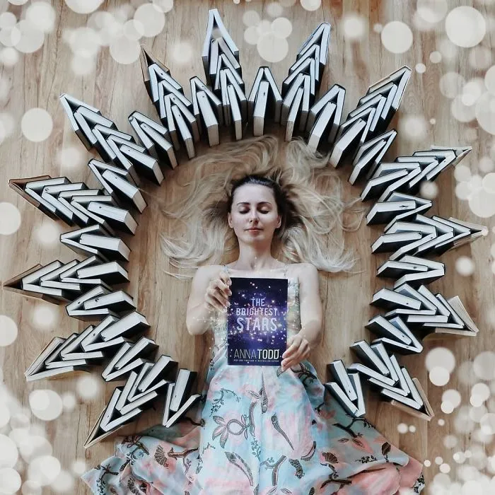 Book-Lover Turns Her Massive Library Into Art, And Her 140k Instagram Followers Approve
