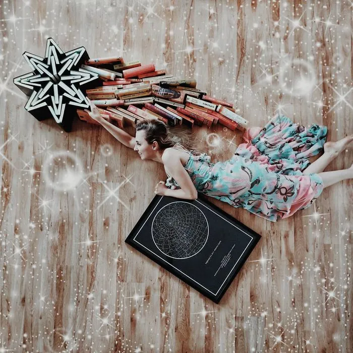 Book-Lover Turns Her Massive Library Into Art, And Her 140k Instagram Followers Approve