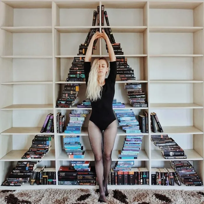 Book-Lover Turns Her Massive Library Into Art, And Her 140k Instagram Followers Approve