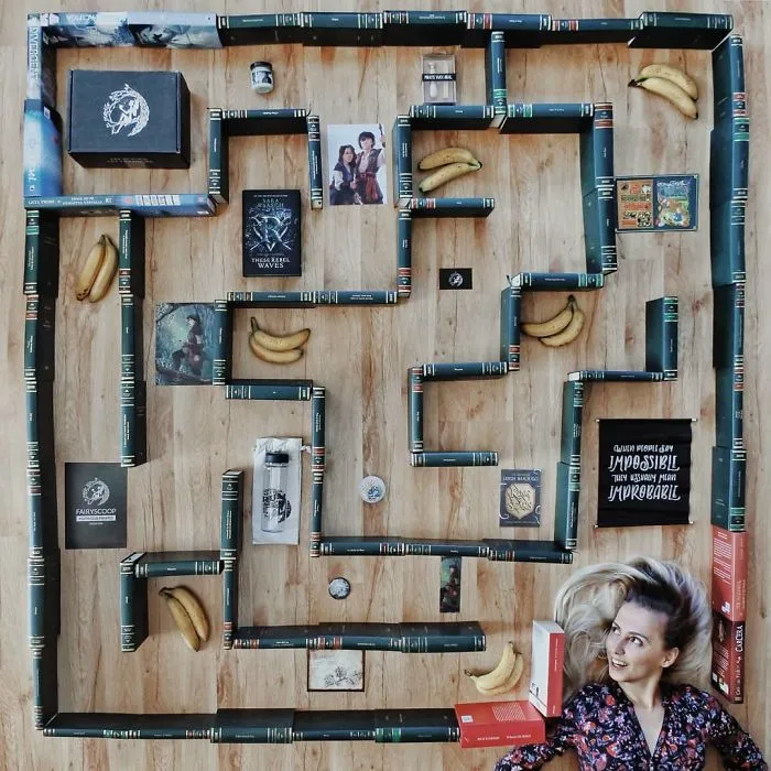 Book-Lover Turns Her Massive Library Into Art, And Her 140k Instagram Followers Approve