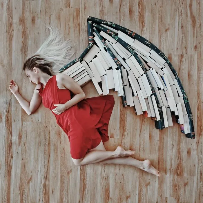 Book-Lover Turns Her Massive Library Into Art, And Her 140k Instagram Followers Approve