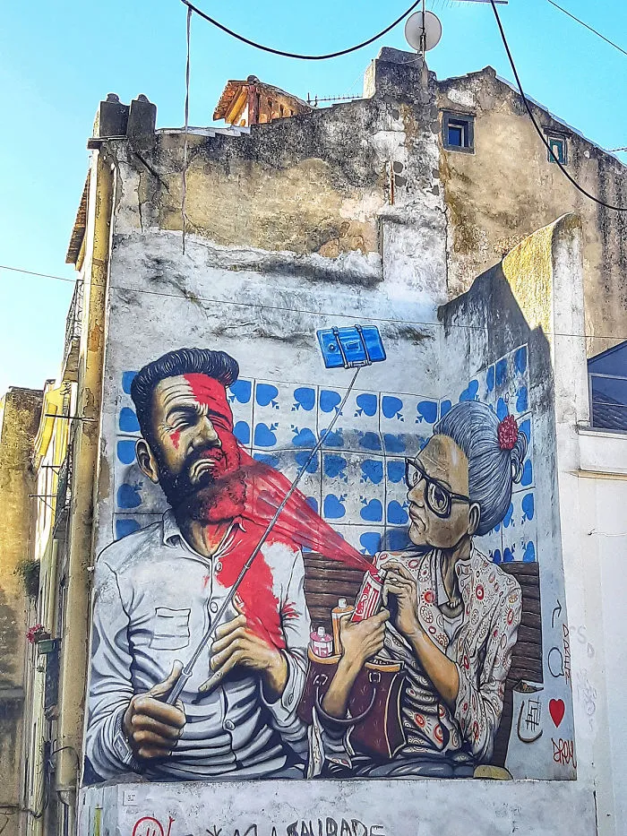 Lisbon's Government Allowed Street Artists To Paint Graffiti On The City Walls And I Captured The Glorious Change In Scenery
