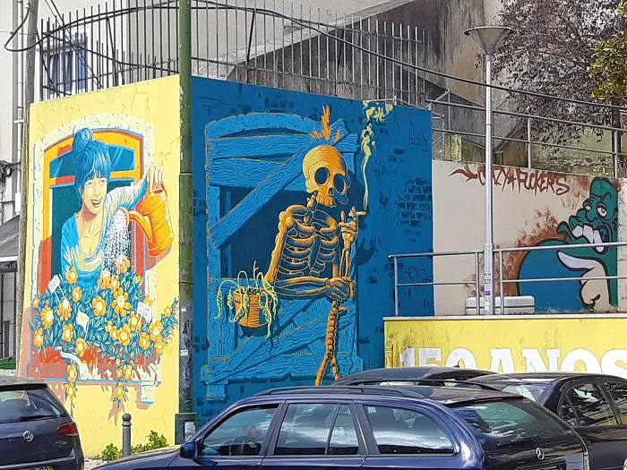 Lisbon's Government Allowed Street Artists To Paint Graffiti On The City Walls And I Captured The Glorious Change In Scenery