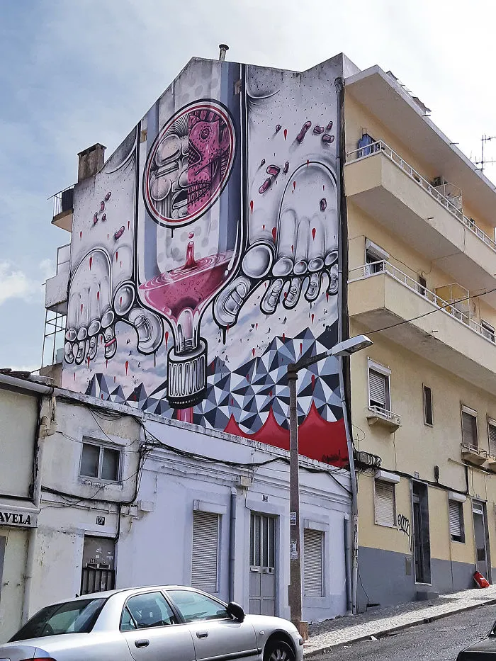 Lisbon's Government Allowed Street Artists To Paint Graffiti On The City Walls And I Captured The Glorious Change In Scenery