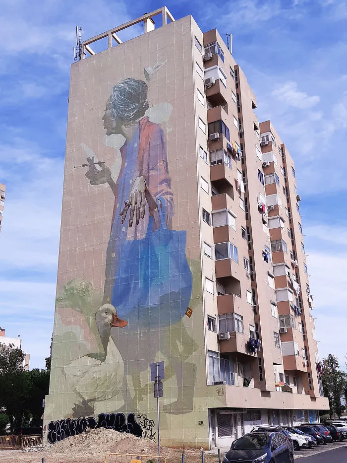 Lisbon's Government Allowed Street Artists To Paint Graffiti On The City Walls And I Captured The Glorious Change In Scenery