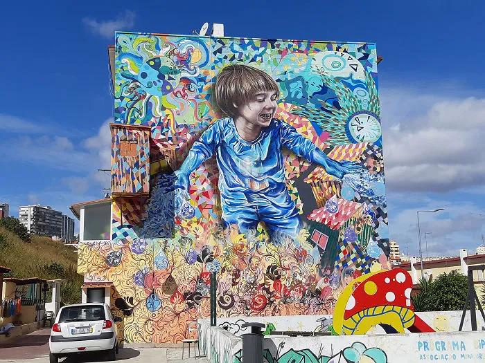 Lisbon's Government Allowed Street Artists To Paint Graffiti On The City Walls And I Captured The Glorious Change In Scenery