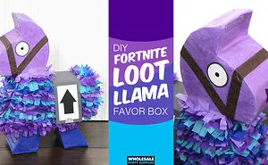 Diy Fortnite Loot Llama Favor Boxes