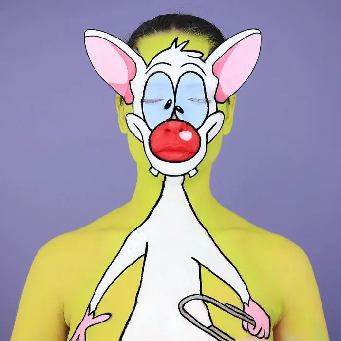 This Makeup Artist Can Transform Herself Into Any Cartoon Character, Proving That Your Body Can Be Your Best Work Of Art