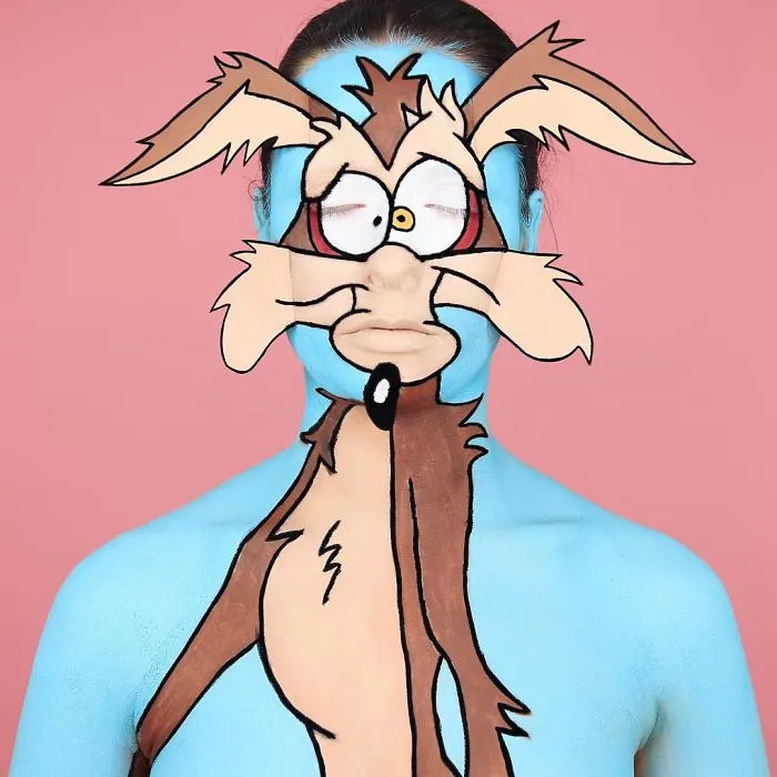 This Makeup Artist Can Transform Herself Into Any Cartoon Character, Proving That Your Body Can Be Your Best Work Of Art