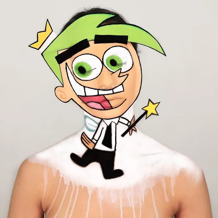 This Makeup Artist Can Transform Herself Into Any Cartoon Character, Proving That Your Body Can Be Your Best Work Of Art