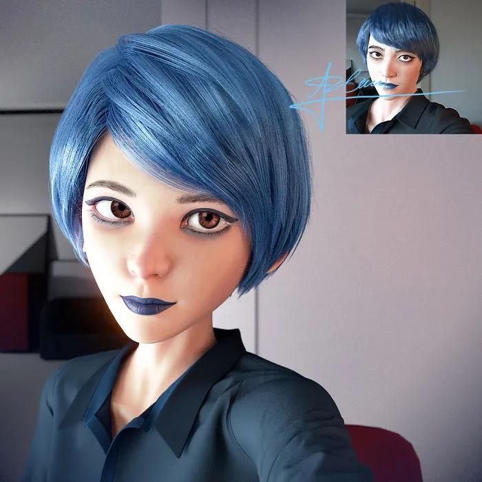 Artist Continues To Transform Strangers Into Pixar-Like Cartoons, And The Result Is Pretty Amazing