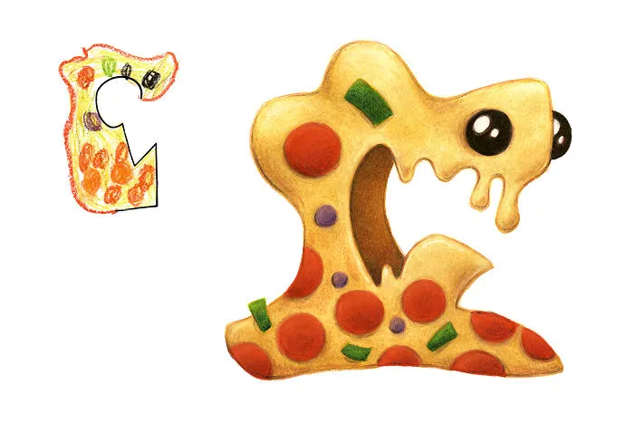 I Drew 50 Monsters Over The Last 2 Years Based On Kid Drawings, And Here're The Results (New Pics)