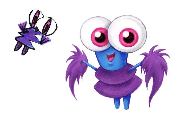 I Drew 50 Monsters Over The Last 2 Years Based On Kid Drawings, And Here're The Results (New Pics)