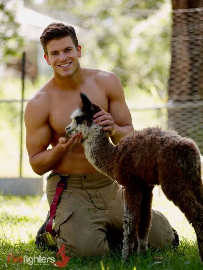 Australian Firefighters Pose With Animals For 2019 Charity Calendar, And The Photos Are So Hot It May Start Fires