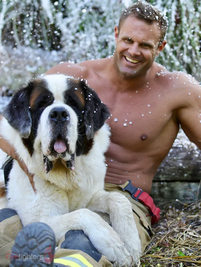 Australian Firefighters Pose With Animals For 2019 Charity Calendar, And The Photos Are So Hot It May Start Fires