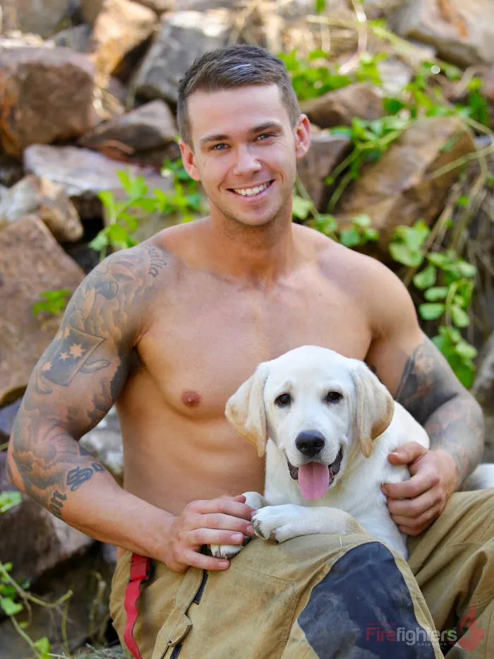Australian Firefighters Pose With Animals For 2019 Charity Calendar, And The Photos Are So Hot It May Start Fires