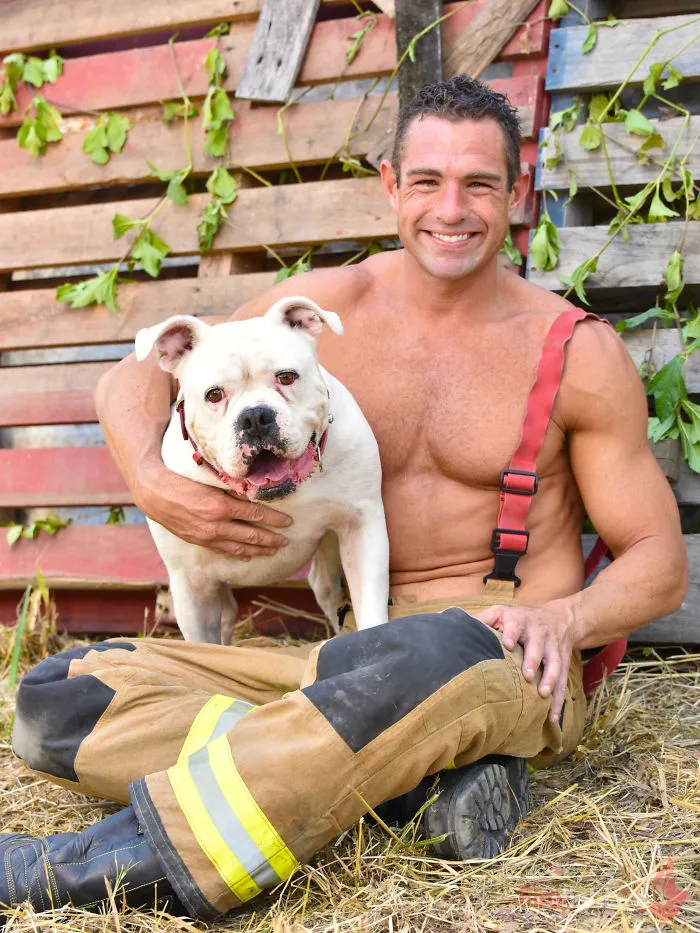 Australian Firefighters Pose With Animals For 2019 Charity Calendar, And The Photos Are So Hot It May Start Fires
