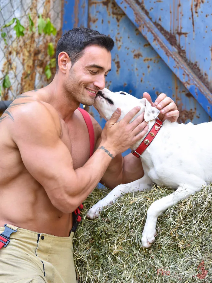 Australian Firefighters Pose With Animals For 2019 Charity Calendar, And The Photos Are So Hot It May Start Fires