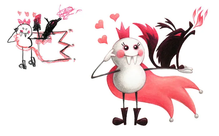 I Drew 50 Monsters Over The Last 2 Years Based On Kid Drawings, And Here're The Results (New Pics)