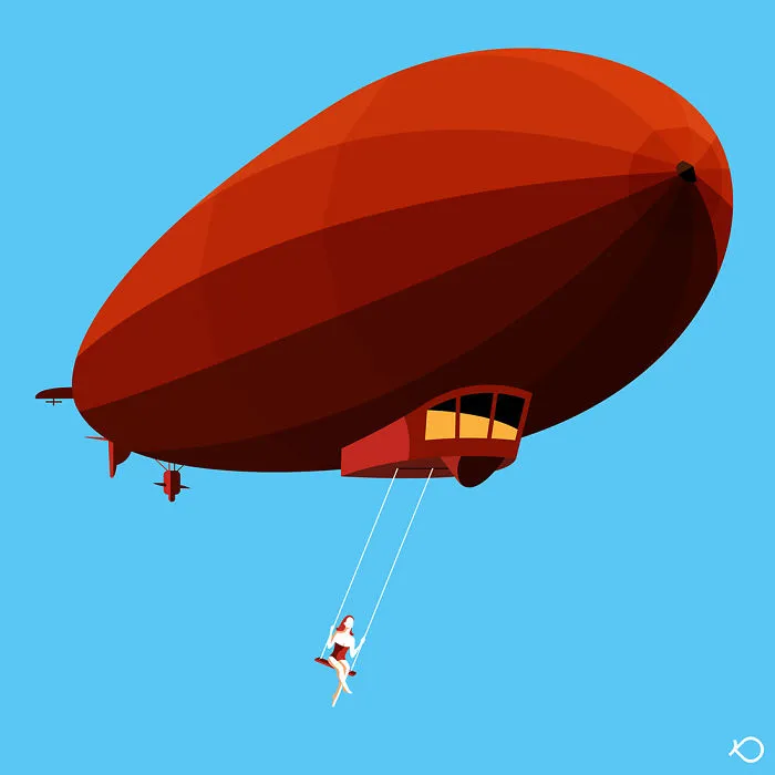 I Create Minimalist And Colorful Digital Illustrations