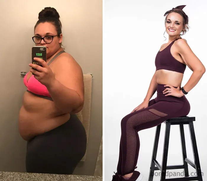 Con 77 kilos menos