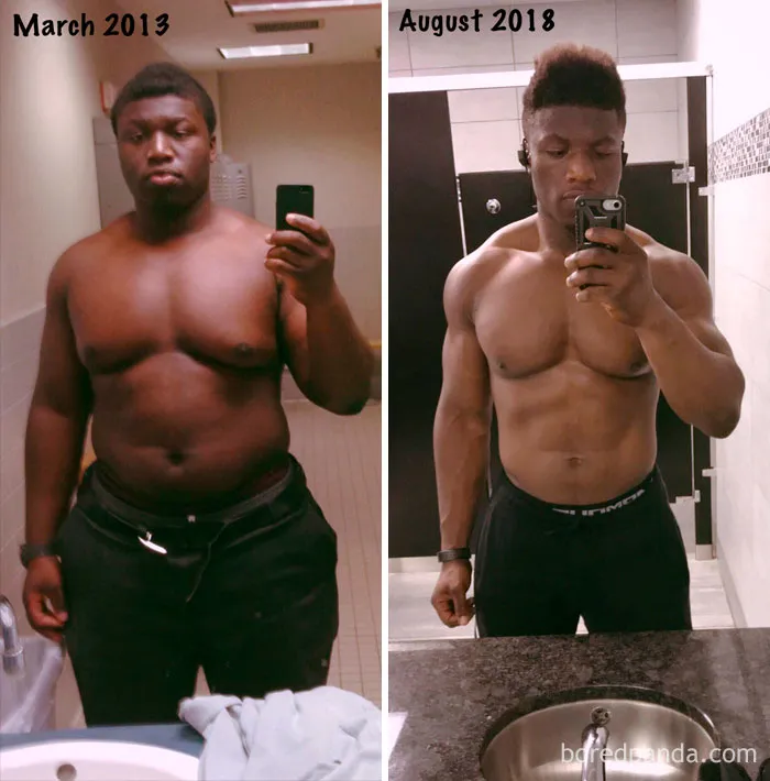 From 292 Lbs To 232 Lbs In 5 Years And 5 Months. I Lost The First 50 Pounds In 2 Years But Fell Off After That. I Blew Up To 260 In January 2017 And Decided That Enough Was Enough. I Have Been Dedicated To Eating Right And Working Out Consistently Since