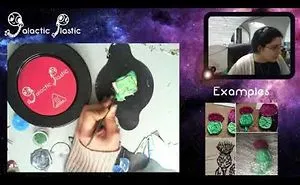 These Are Some Makes Done With Galactic Plastic A New Crafting Compound.