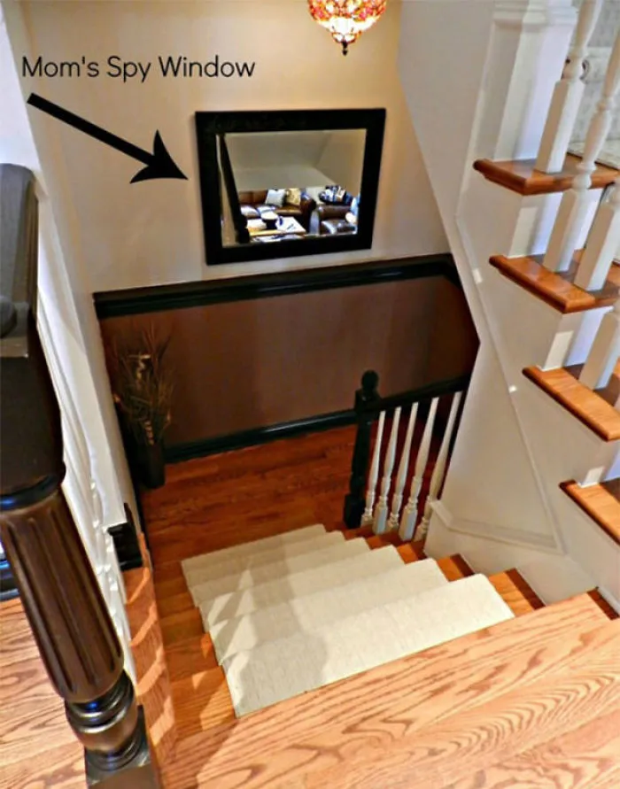 Put Up A “Spy Window”. Very Time You Want To Check On The Kids You Won't Need To Go All The Way Down The Stairs