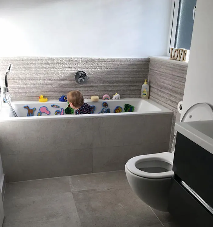 Does Anyone Else Use The Bathtub (Minus Water) As A Play Pen When Having A Shower?  
