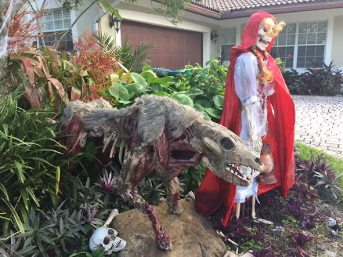 Zombie Wolf And Red Riding Hood