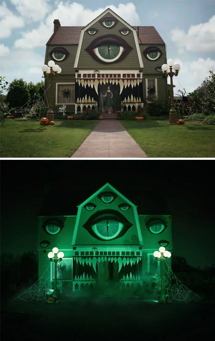 I Decorated My Parents House For Halloween...