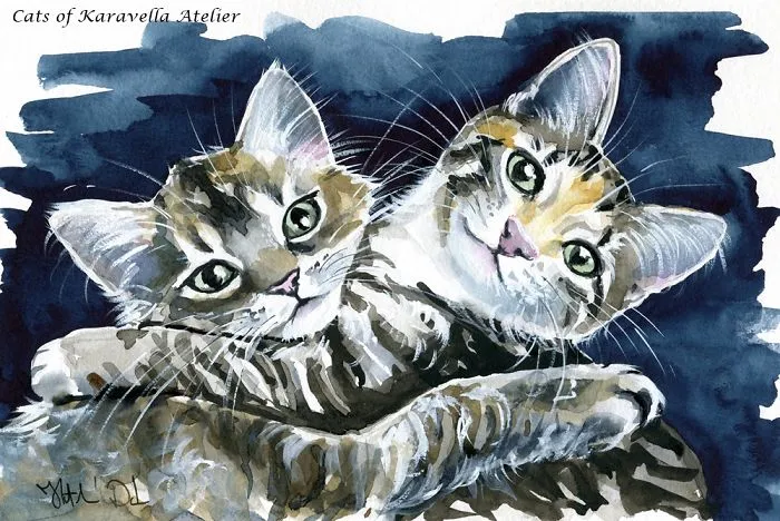 100 Cat Paintings In 10 Months