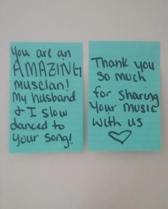 I Was Playing My Ukulele On My Back Patio And Later I Found This On My Door