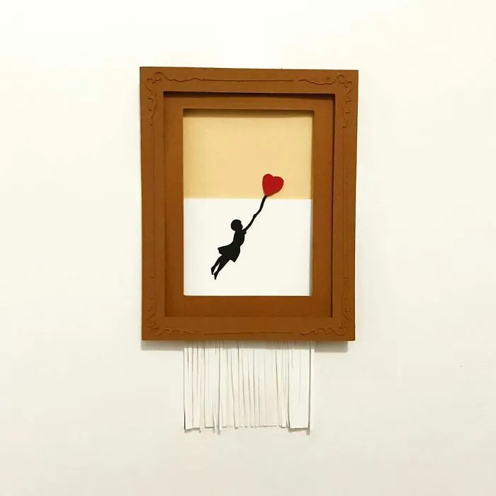 People Are Posting Parodies Of Banky's Self Shredding Art, And It's Beyond Funny
