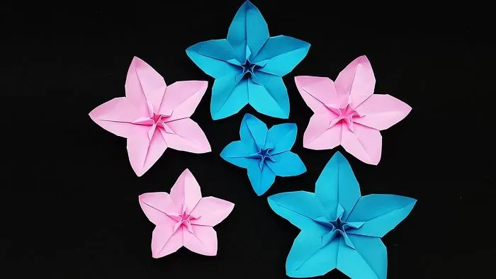 How To Make Flower With Paper - Paper Flowers Making Step By Step - Diy Paper Crafts