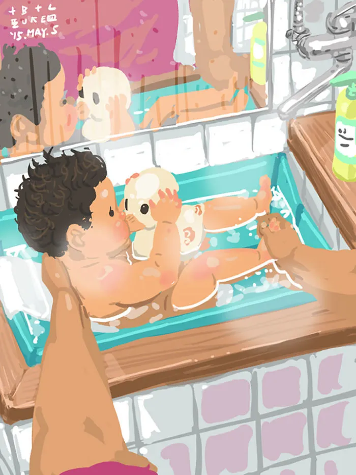 Single Dad Illustrates What It's Like To Raise A Child, And It'll Melt Your Heart (38 Pics)
