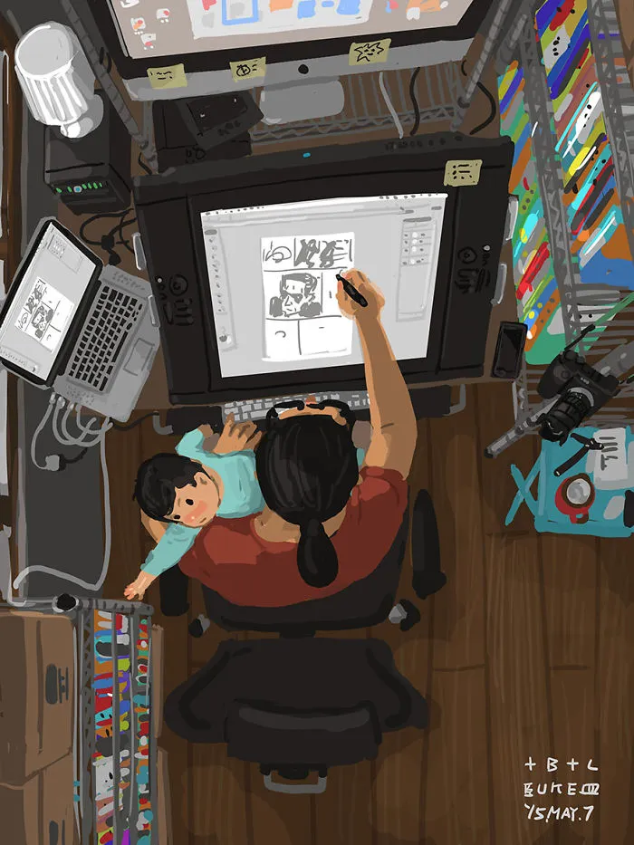 Single Dad Illustrates What It's Like To Raise A Child, And It'll Melt Your Heart (38 Pics)