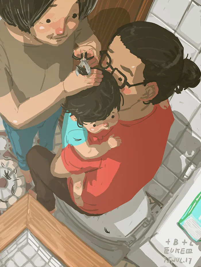 Single Dad Illustrates What It's Like To Raise A Child, And It'll Melt Your Heart (38 Pics)