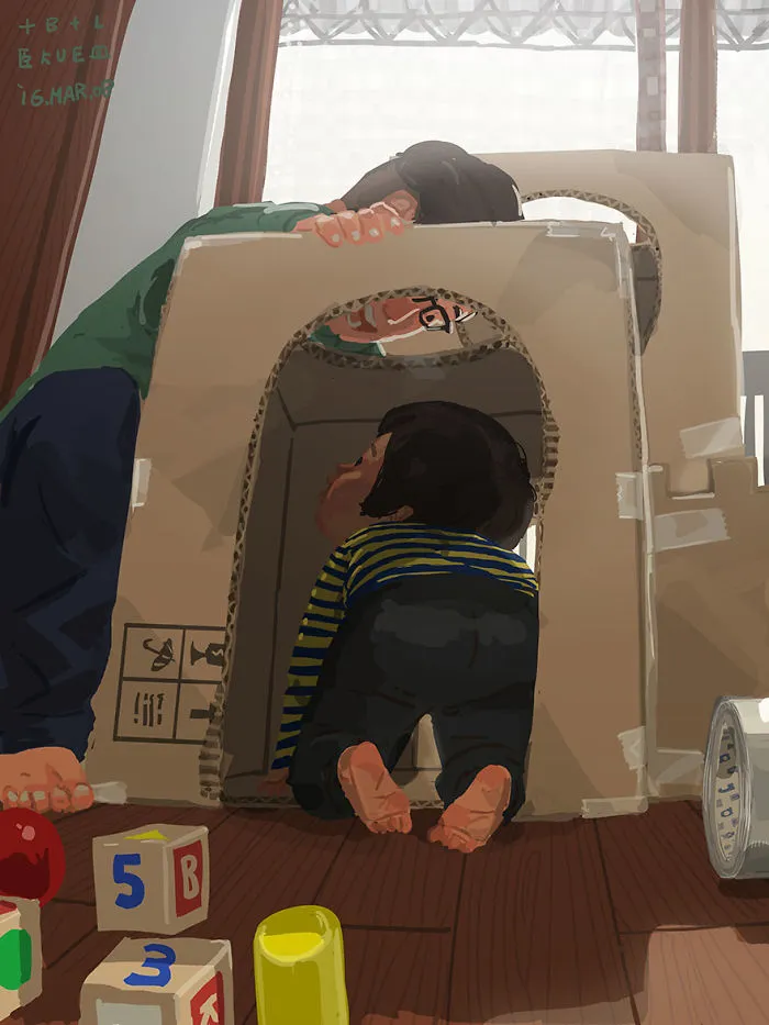 Single Dad Illustrates What It's Like To Raise A Child, And It'll Melt Your Heart (38 Pics)