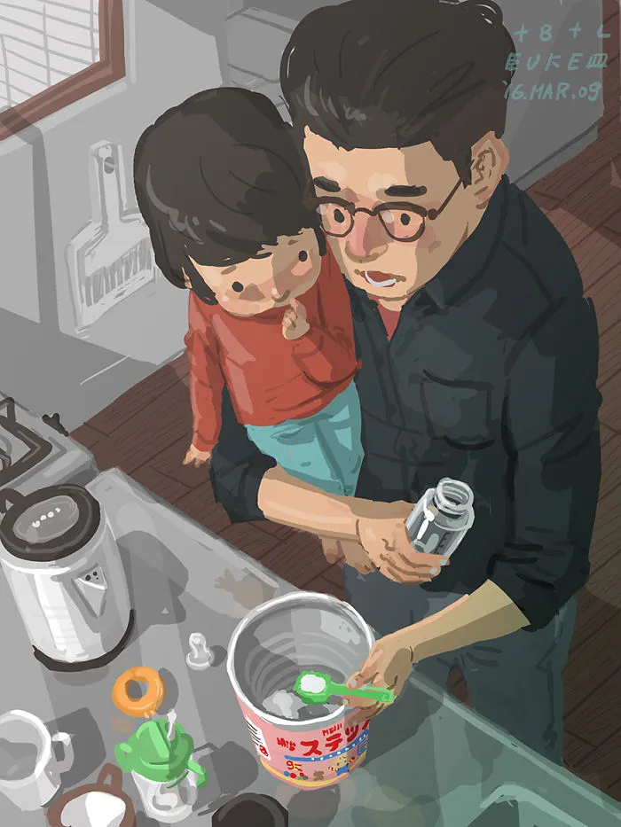 Single Dad Illustrates What It's Like To Raise A Child, And It'll Melt Your Heart (38 Pics)