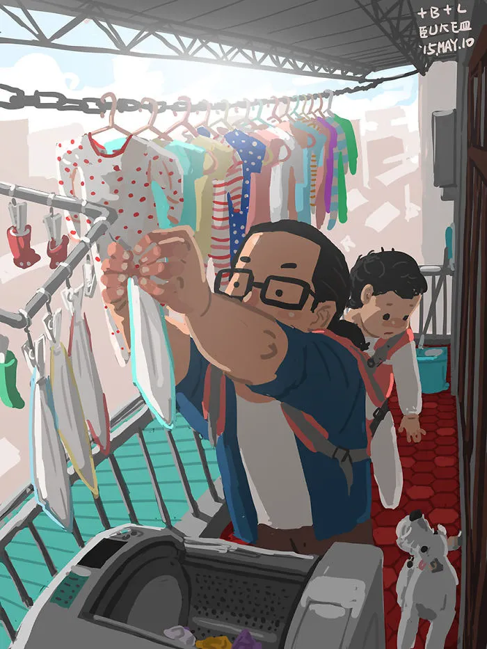 Single Dad Illustrates What It's Like To Raise A Child, And It'll Melt Your Heart (38 Pics)