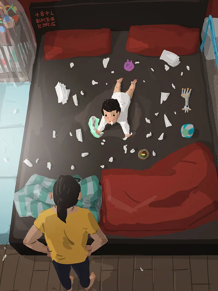 Single Dad Illustrates What It's Like To Raise A Child, And It'll Melt Your Heart (38 Pics)
