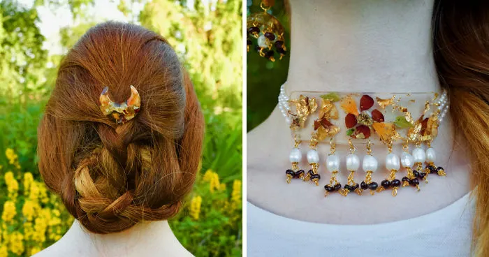 I Make One-Of-A-Kind Vintage Jewelry From Flowers And Gemstones